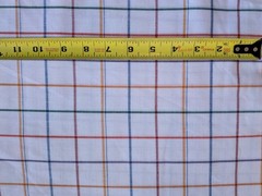 3.5 Yards x 44″ Woven Checked /Plaid Cotton Fabric Green Mustard Red Blue White