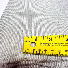Double Knit Textured Gray 4 Way Stretch 56 ” Wide Fabric Lot of 5 Yards for $ 10