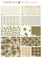 Moda IMPRINT Charm Pack 100% Cotton 5-inch Precut Fabric Craft Squares (42 pcs)