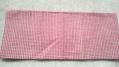 Fabric Timeless Raspberry & Off-White Check Fat Quarter $2.25