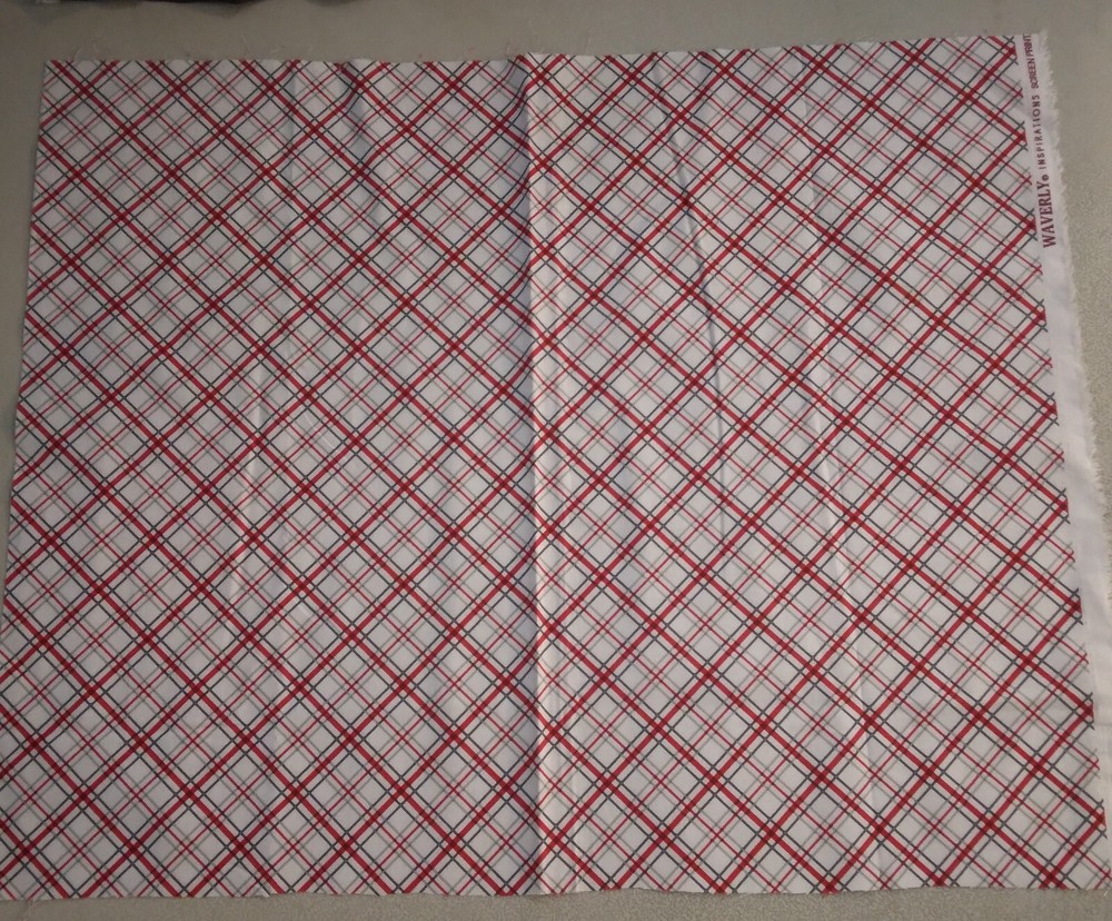 Red Gray White Diamond shape fabric 277311