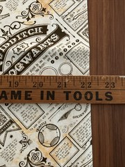 Harry Potter Quidditch Hogwarts Newspaper Cotton Fabric 1 Yard + 14”