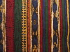 Vtg. 1992 Fabric Tandler Textile Brushed Cotton Striped Multicolor 2yd30x 60
