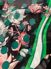 Authentic Roberto Cavalli, Made in Italy. Pure silk chiffon luxury fabric