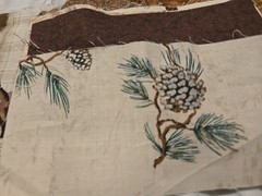 Outdoor Fishing Cabins Animals Hiking Boots Etc Cotton Quilt Remnants Fabric