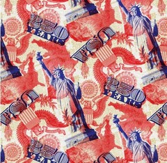 250 Years Of America•Lady Liberty, Statue Of Liberty Fabric! 1yd BTY•Cot•FastShi