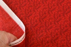 By 1/2 Y, Burgundy & Red Calico Quilt Cotton, Cranston, P8538