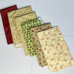 MODA Christmas Fabric by Strain Gervais Taylor 5 Yards Total~Uncut~Quilt Crafts