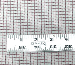 Red White 3/8″ Check Cotton Fabric Richlin Fabric BTHalfY #34