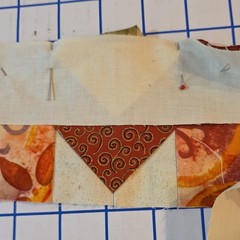 JOANN Swirl Cat Fabric Remnants Lot Brown Orange Cream Green Quilting Crafts