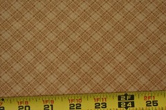By 1/2 Yd, Tan on Tan Diagonal Print Quilt Cotton, Classic Cottons/1999, P2654