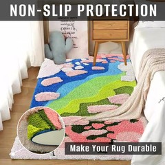 60×40 Inches Antislip Cloth, Vinyl Primary Cloth Backing Fabric, Rug Backing …