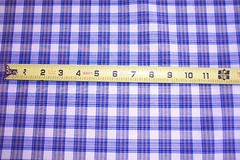 NEW Blue/Beige Plaid polyester cotton fabric cloth material, craft quilts