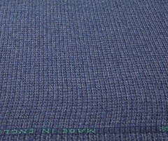 Blue Black Small Check Wool Fabric Suiting Fabric By Dormeuil, 2.50m x 1.50m
