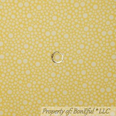 BonEful Fabric FQ Cotton Quilt Yellow Gray POLKA DOT Bubble Calico Unisex Clown
