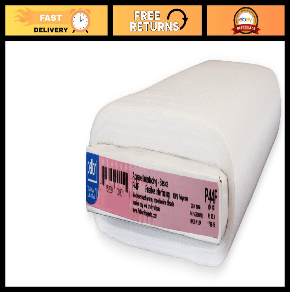 Lightweight Fusible Interfacing Fabric – 20″ x 48 Yards – Sewing, Quilting, Appa