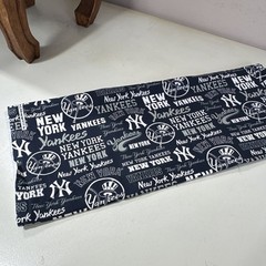 Fabric Traditions New York Yankees MLB Logo Cotton Fabric 1 yard-washed