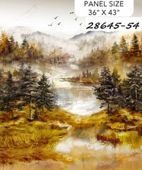 Misty Morning by Northcott 28645-54 Scenic Mountian View Panel 36×43″