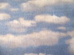 7-3/4 YDS CLOUDS IN THE SKY 100% COTTON MARCUS BROS