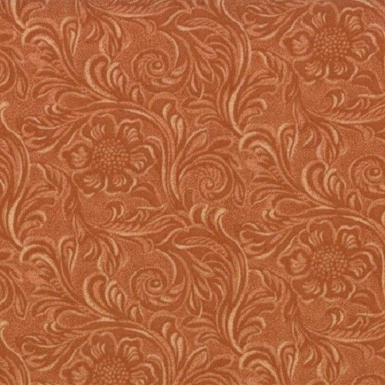 Moda Fabrics 11216 14 “Tooled Leather pattern”NATURAL BUCKSKIN” BY THE YARD