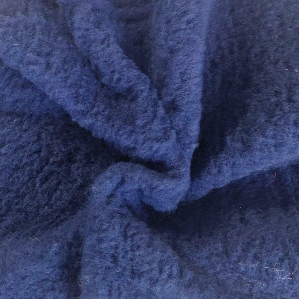 Faux Fur SHERPA FLEECE Sheepskin Fabric Material – FLUFFY NAVY