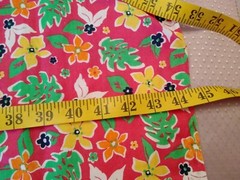 Fabric Hawaiian Style Bright Floral Colors Pink Green Yellow Orange 44″ x 98″
