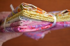 Fat Quarter Bundle, 5 Pieces, Pink Gold Red Lavender, Maywood/Timeless T., M161