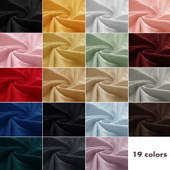Faux Linen Fabric Cotton Pleated Cloth Soft Fabric DIY Dress Clothing 1.4*0.5M