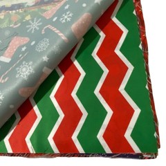 Christmas Holiday Fabric Squares Novelty Classic Prints 9.75″ Sewing Quilting