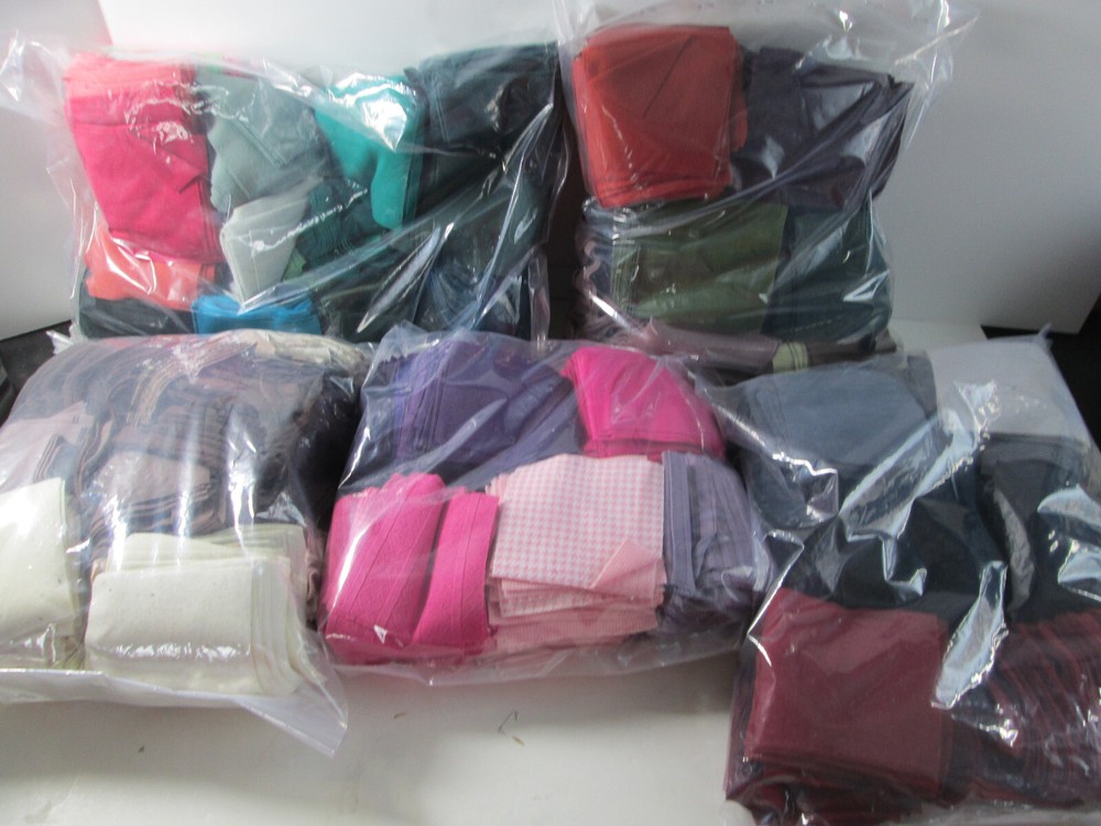 Quilting Squares 9 lbs Solid Multicolor Cotton Fabric Crafts Sewing 1000+ pcs