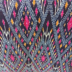 Thai Silk100% Natural Dark Blue Hand Woven Cloth High Quality Textile (2 Yards)