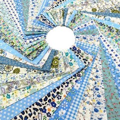 80 PCS Jelly Roll Cotton Fabric Strips Precut Quilting Bundles Blue 2.6 Inch