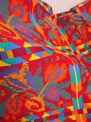 5.5 Yds×43″Vtg.Retro Bold Colors Cotton/Synthetic Blend Lightweight Fabric (#41)