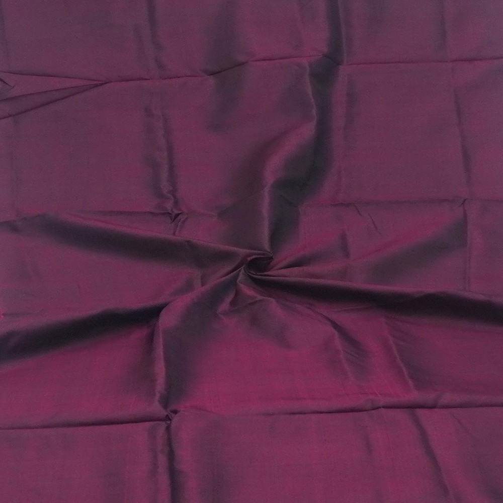Vintage Burgundy 100%Pure Silk Handloom Sari Remnant 5YD Craft Fabric Silk Scrap