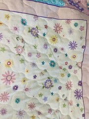 VIP Pastel Baby Theme Pre Quilted Panel Quilt or Wall Hanging Nursery