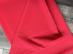 Vintage Red Polyester Stretch Fabric 62W x 2.1 Yards (*41)