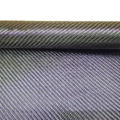 Purple & Silver Metallic 3K Carbon Mixed Fabric Twill Weave Carbon Cloth 250G