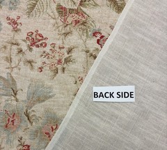BALLARD DESIGNS LAURALEE PARCHMENT MULTIPURPOSE DESIGNER FABRIC BY THE YARD 54″W