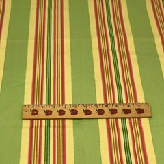 Home Decor Fabric 1 Yards 54″ Green / Red / Yellow / Stripes