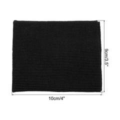 Elastic Cuffs Ribbed Trims Cotton Fabric Knit Rib Stretch Tape Black