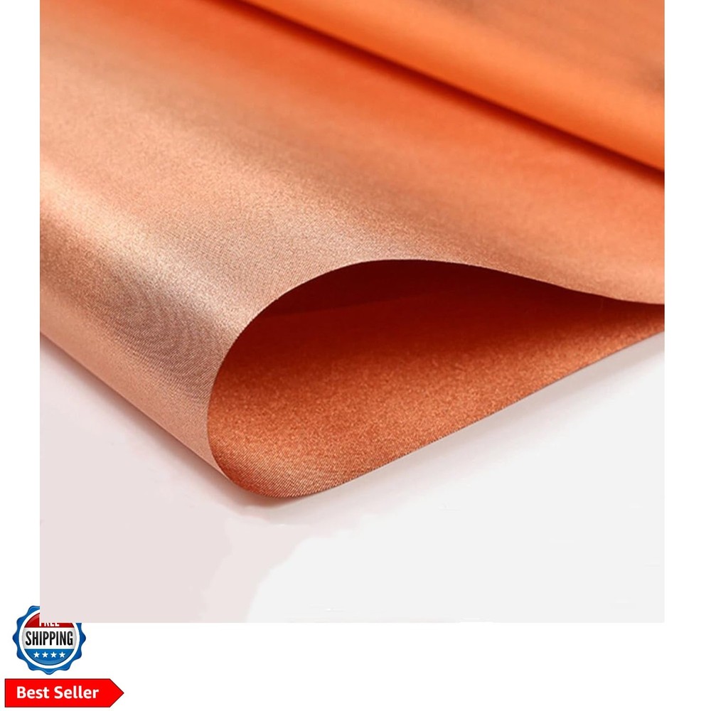 Pure Copper Faraday Fabric Cloth 39″x43″ for WiFi Cell Bluetooth GPS Groundin…