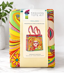 Cut & Sew Fashion Tote Fabric KIT Chic Gal Pink by Spring Creative NEW