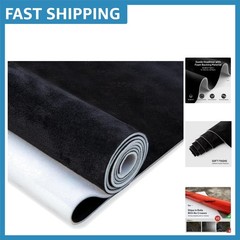 54″x60″ Black Faux Suede Headliner with Foam Backing – Interior Luxury Upgrade