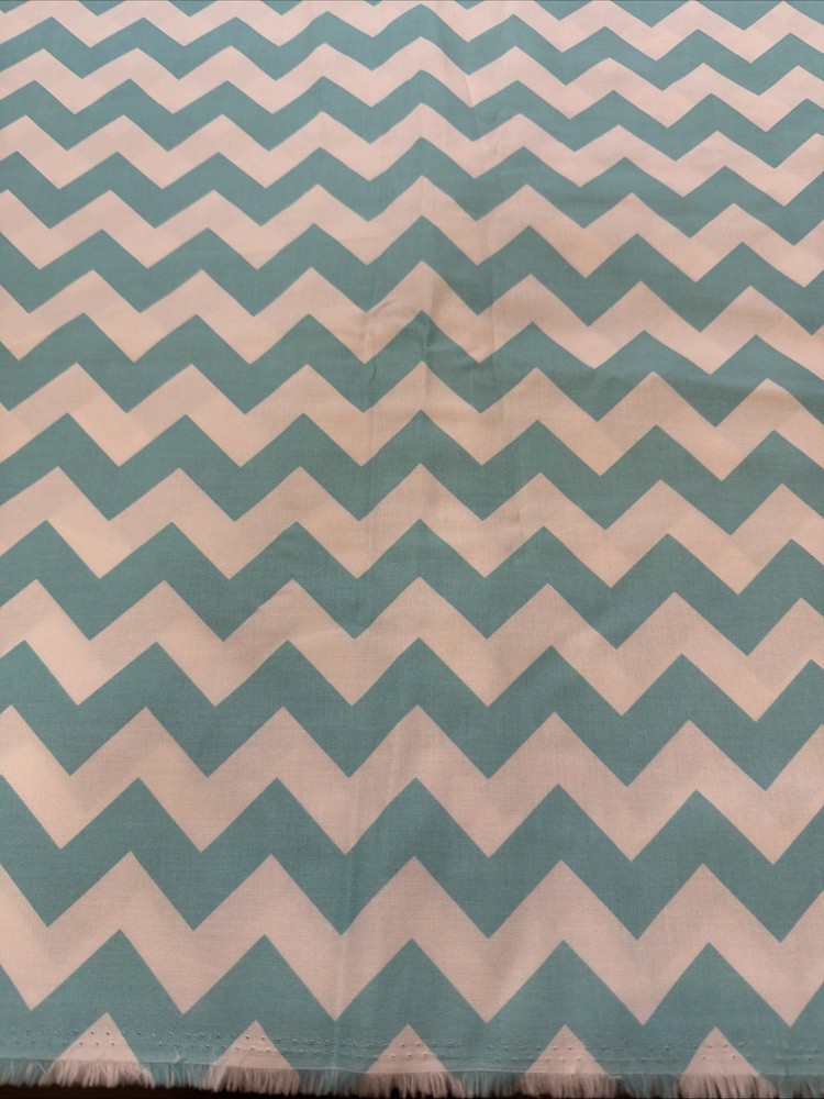 2 1/2 yds Chevron ZigZag Fabric Riley Blake Designs C320 RBD 2012 Aqua Cotton