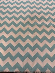 2 1/2 yds Chevron ZigZag Fabric Riley Blake Designs C320 RBD 2012 Aqua Cotton