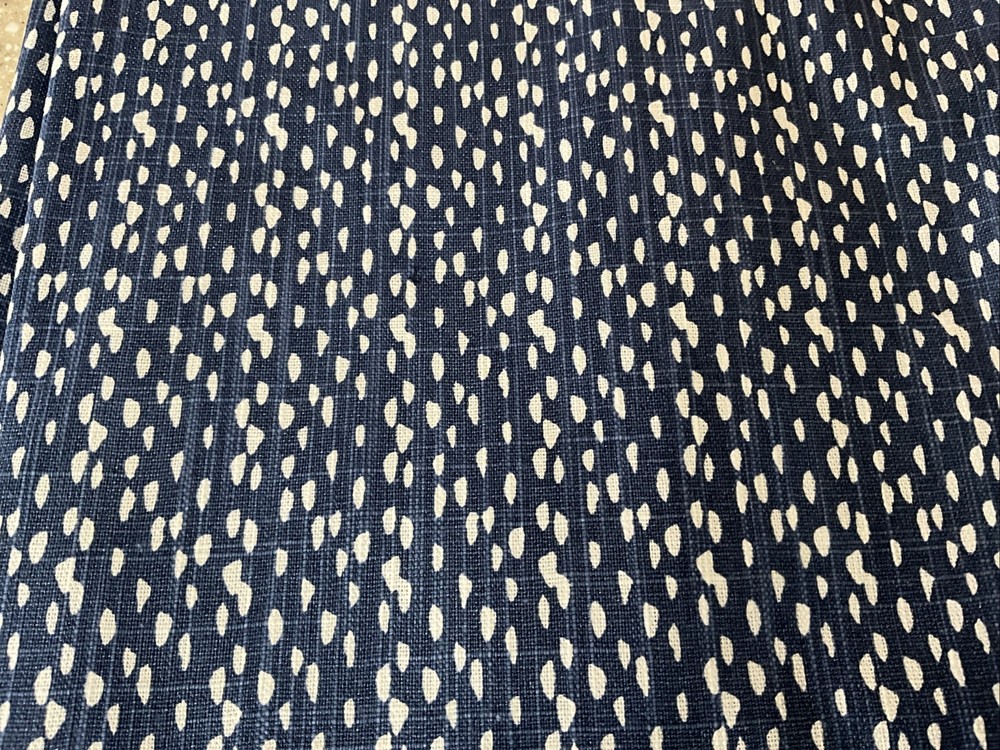 Blue Dot 1 Yard Fabric Remnant 54” X 36” Designer Material Heavy Duty