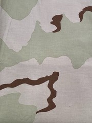 TRI DESERT STORM CAMO BANDANA CANVAS CAMOUFLAGE FABRIC MILITARY UNIFORM 5 YDSx62