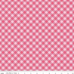 Gingham in Raspberry | Bee Basics | Riley Blake