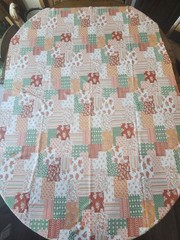 2 Piece VTG Unused Poly Floral Patchwork Print Material Stretch Lots Of Goodness