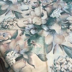 Vintage 1990 Floral Print House N’ Home Fabrics & Draperies Upholstery 36″Lx54″W